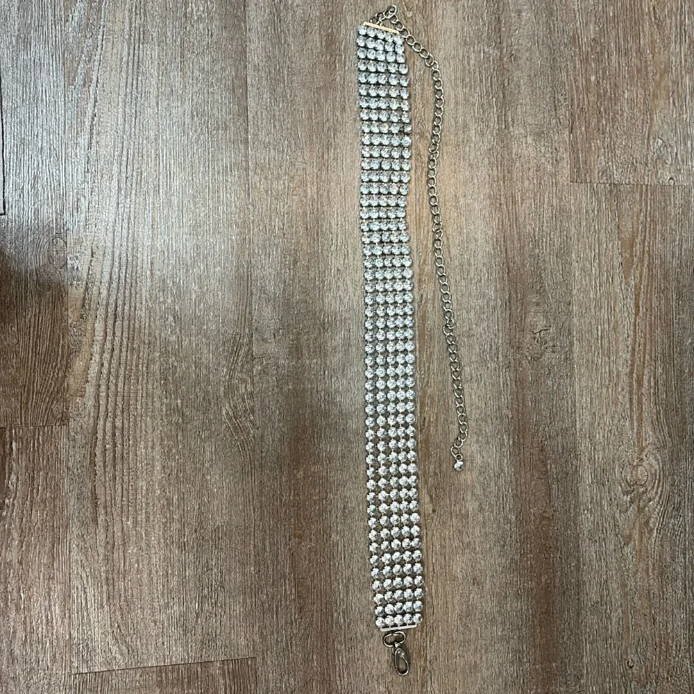 Rhinestone Belt. Approx 45” total length. Adjustable. - Picture 1 of 8